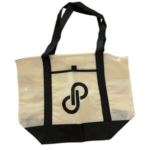Poshmark Official Merch Reusable Cream and Black Tote Bag Shoulder Bag
